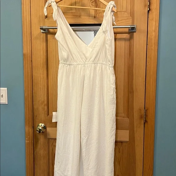Lulus White High Waist Sleeveless Jumpsuit  Wide Leg Sz XL NWT - Picture 5 of 8